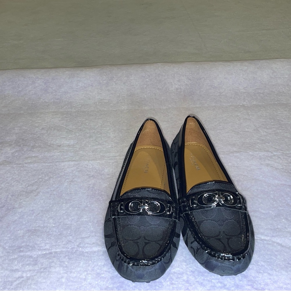 Coach signature flat moccasin. Excellent condition.